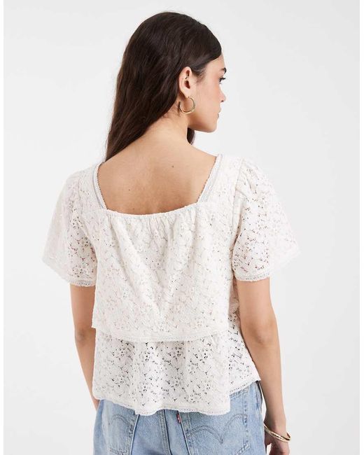 Levi's Natural Dom Lace Blouse