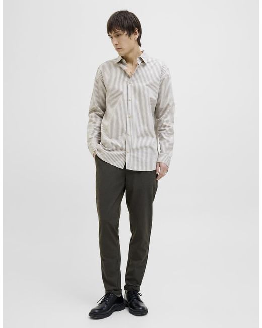 Jack & Jones White Classic Trousers for men