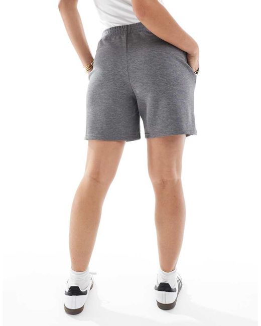 Stradivarius White Seam Front jogger Shorts