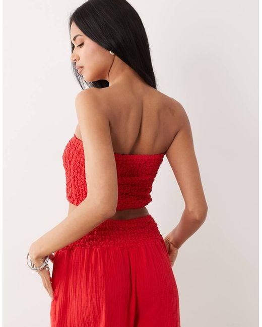 ASOS Cheesecloth Shirred Bandeau