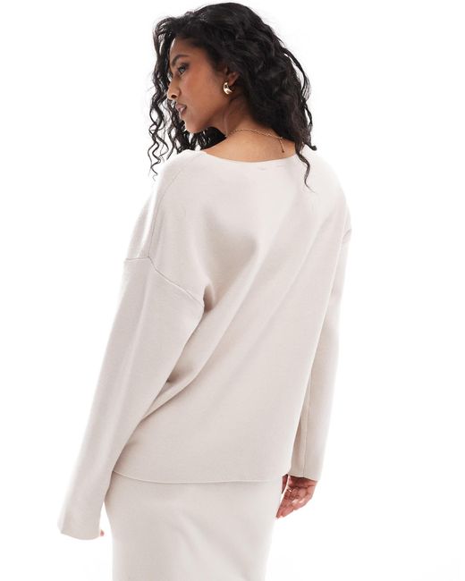 Object White – strukturierter pullover