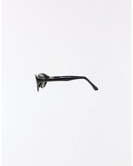 Bershka Black Polarised Oval Sunglasses for men