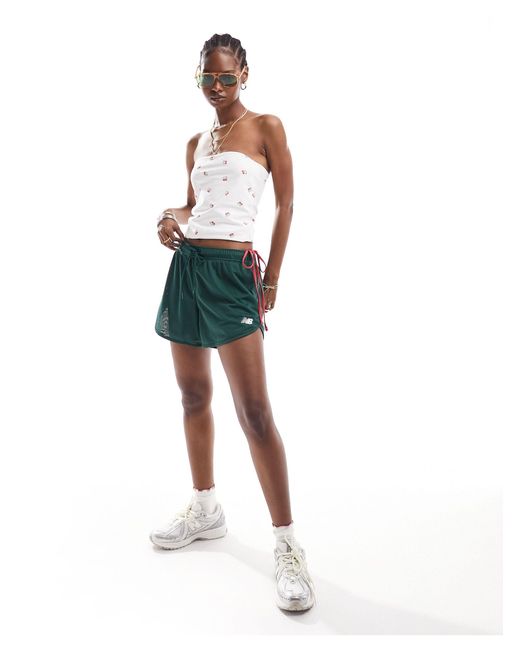 New Balance Green Athletics Mesh Shorts