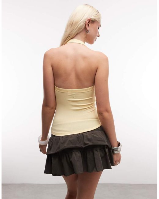 Collusion Natural Halter Neck Top