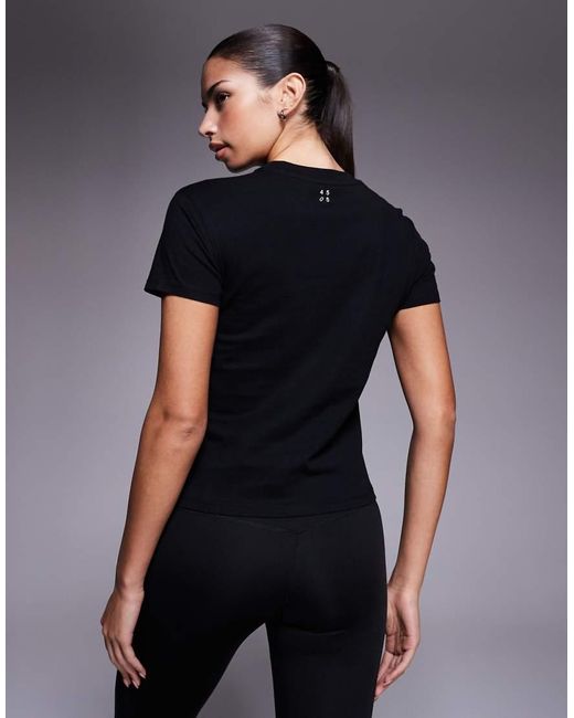 4505 Black Icon Cotton Boxy T-shirt With Quick Dry Finish