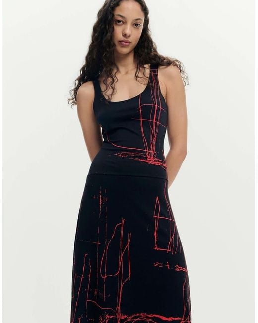 Desigual Blue Asymmetric Sleeveless Dress