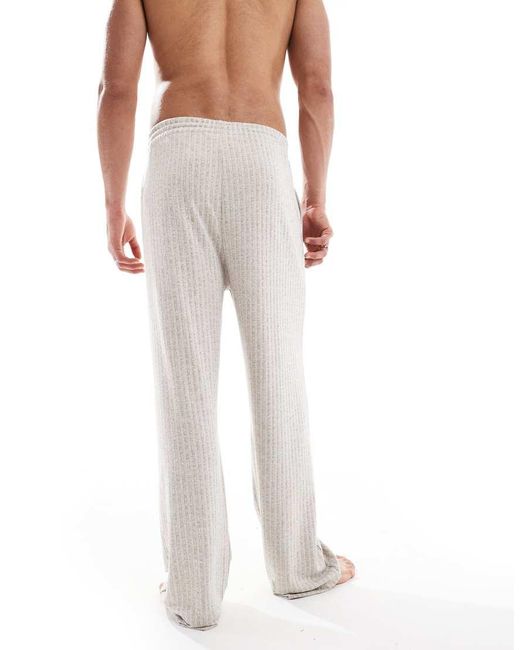 ASOS Loungebroek Met Textuur in het White voor heren