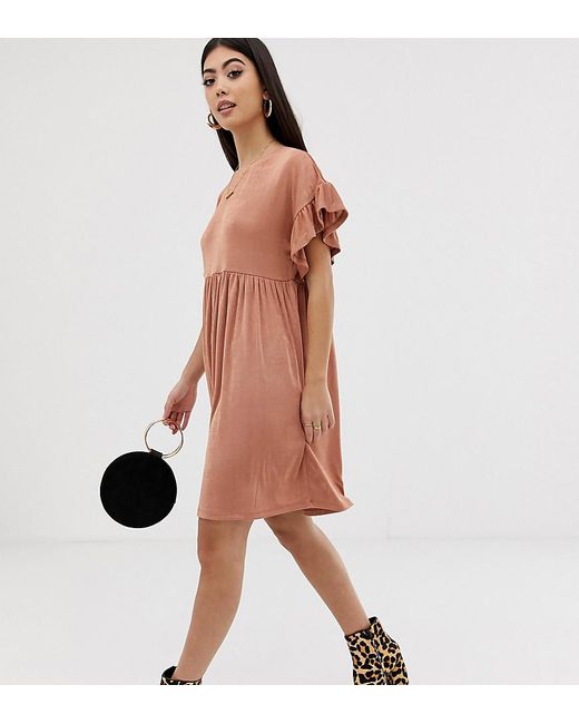 asos pink smock dress