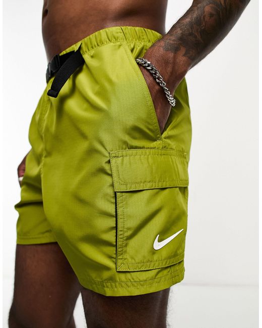 Nike Multicolor Explore Volley Cargo 5 Inch Swim Shorts for men