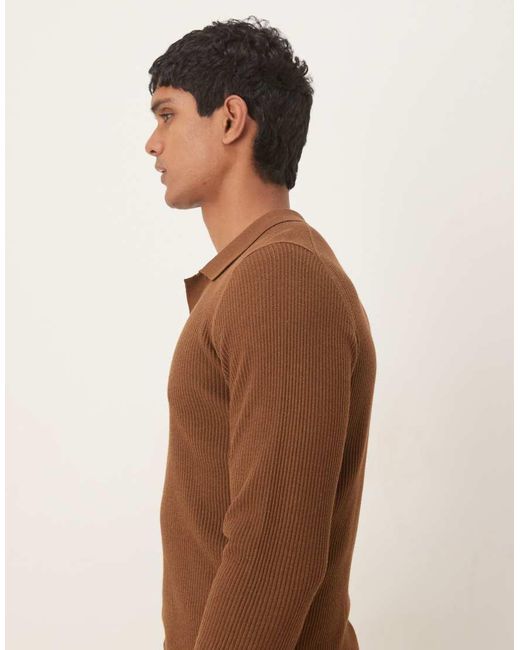Polo di Mango in Brown da Uomo