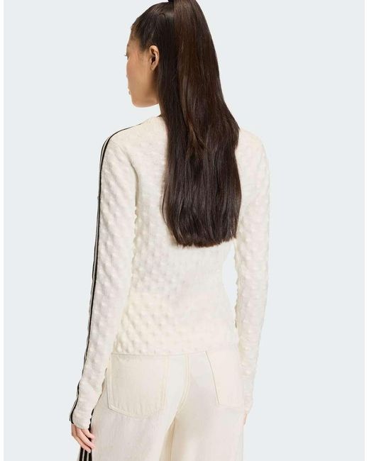 Adidas Originals Natural Slim Solid Spike Knit Sweatshirt
