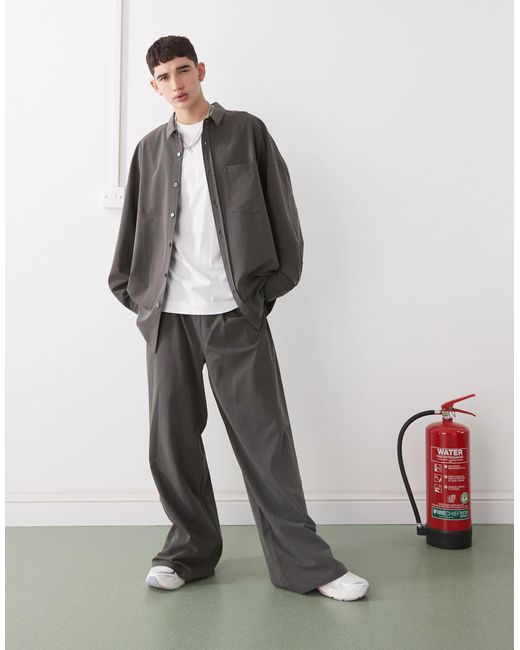 Pantalon ajusté à fines rayures à enfiler Collusion pour homme en coloris Multicolor