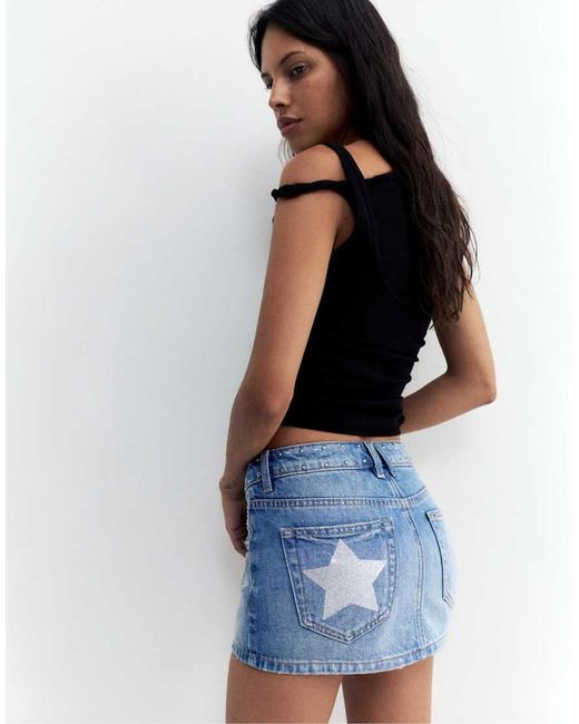 Minigonna di Pull&Bear in Blue