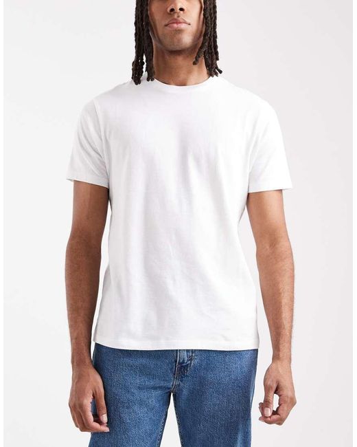 ASOS White Essentials 3 Pack Regular Fit T-shirts for men