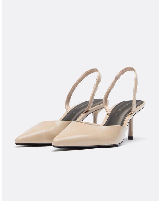 Stradivarius White Basic Stiletto Heels