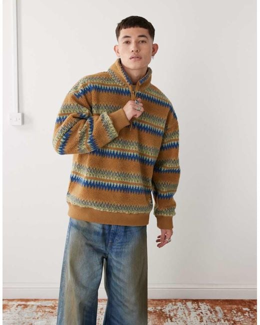 Deus Ex Machina Multicolor Dylan Polar Stripe Fleece for men