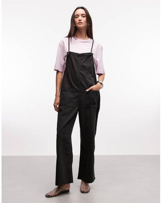 Monki White Cotton Cami Relaxed Fit Jumpsuit