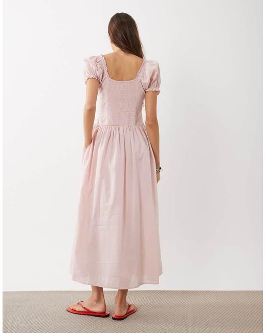 Cotton On Pink Daisy Midaxi Dress