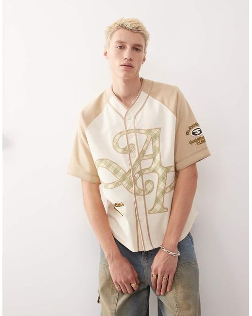 Aape By A Bathing Ape di Aape By A Bathing Ape in Natural da Uomo