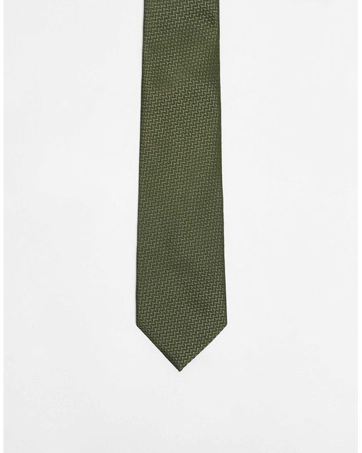 ASOS – strukturierte krawatte in Green für Herren