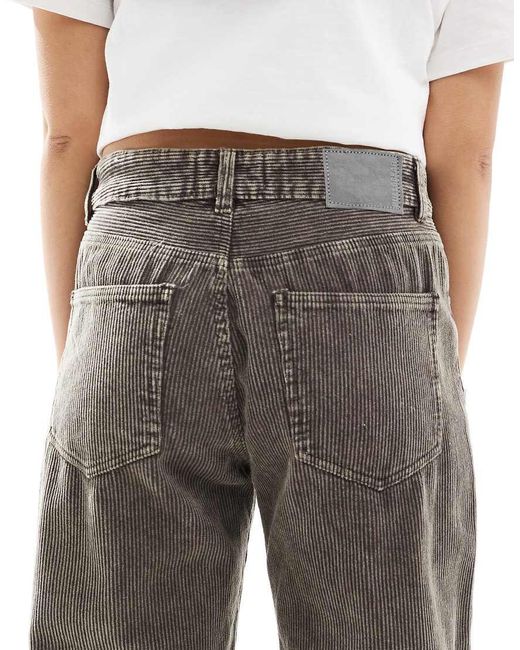 Pull&Bear Green Pulll&bear Wide Leg Corduroy Jeans