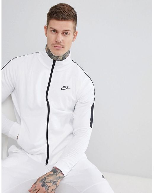 Nike Tribute Jacket in White for Men | Lyst UK