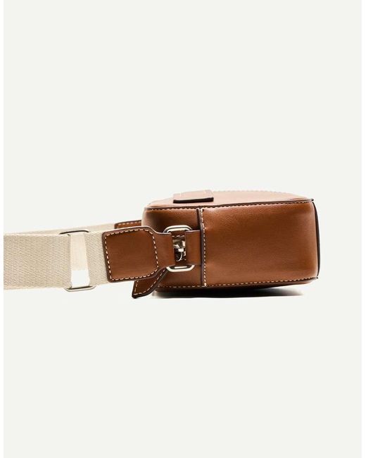 Bershka Brown Crossbody Bag for men