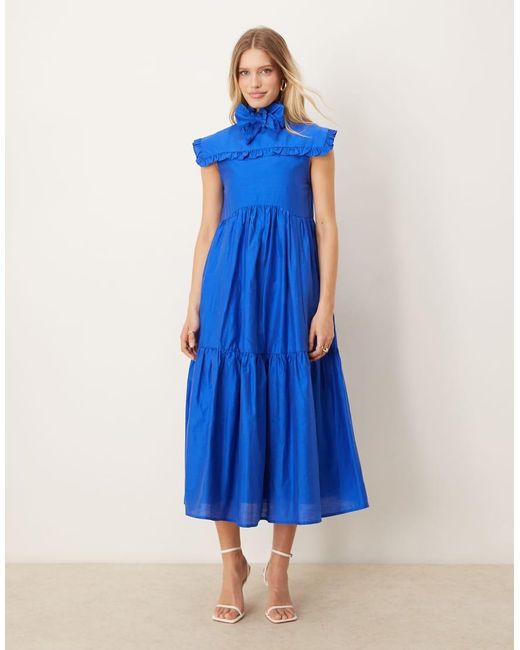 Sister Jane Blue Bow Midi Dress