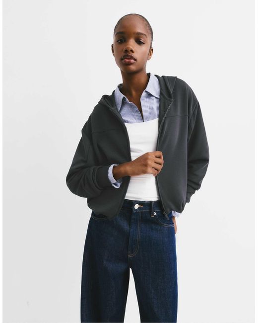 Pull&Bear Blue – balloon – kapuzenpullover