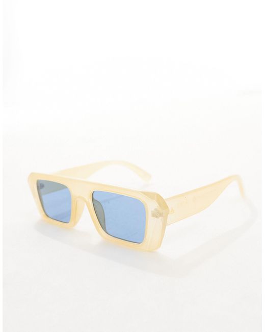 Aire Yellow X Asos Apheta Square Frame Sunglasses