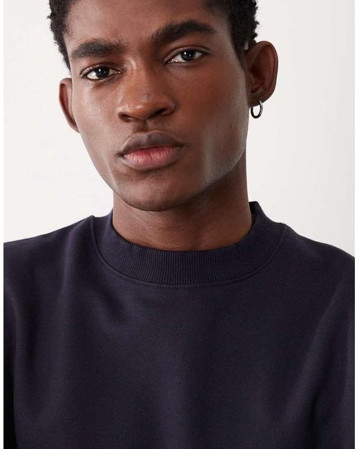 ASOS Blue Premium Heavyweight Oversized Sweatshirt for men
