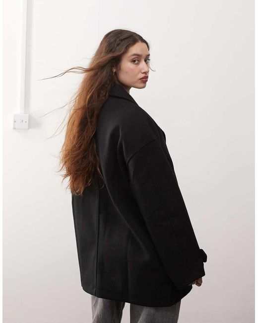 Noisy May Brown Oversized Slouchy Blazer Jacket