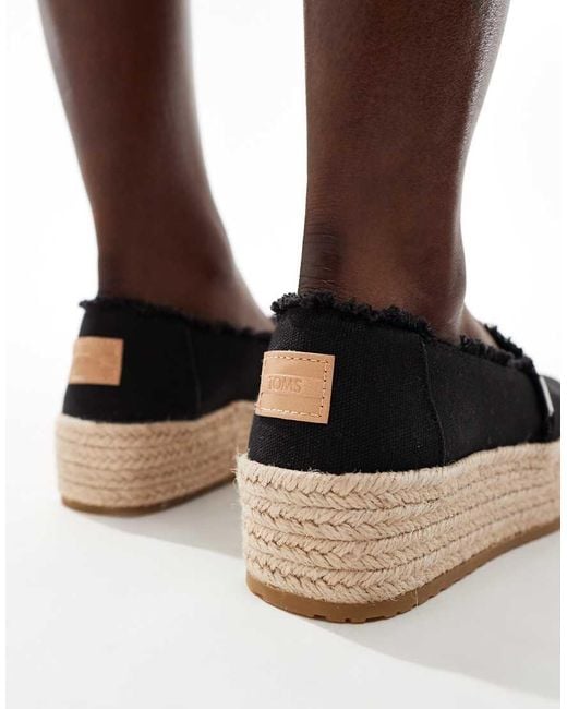 TOMS Black Valencia Espadrilles