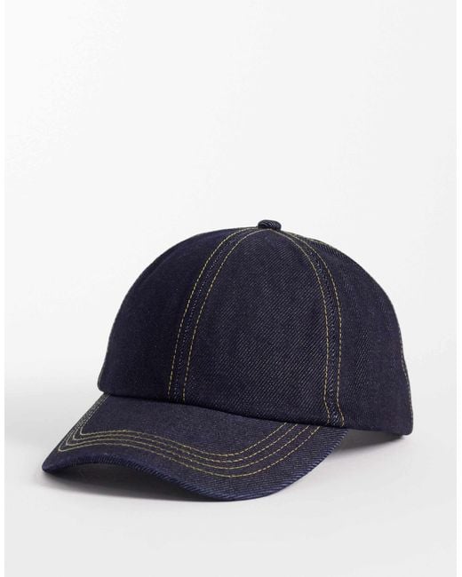 ASOS Blue Denim Baseball Cap for men