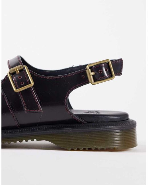 Dr. Martens Red Madaline Mary Jane Cut Out Shoe