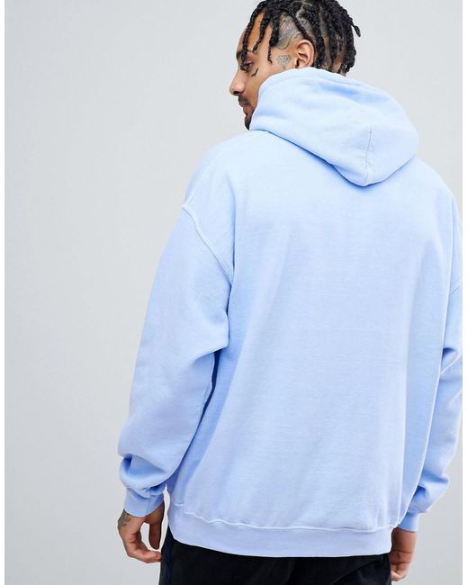 light blue oversized hoodie