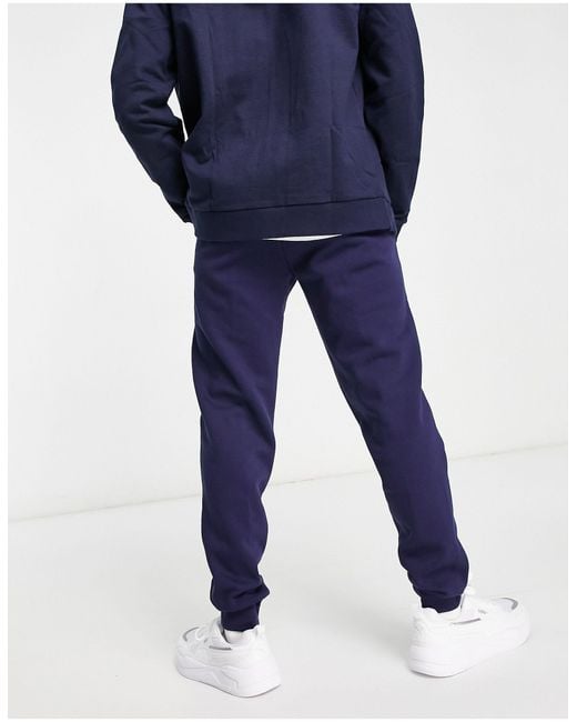 PUMA Essentials - Slim Fit joggingbroek Met Klein Logo in het Blue voor heren