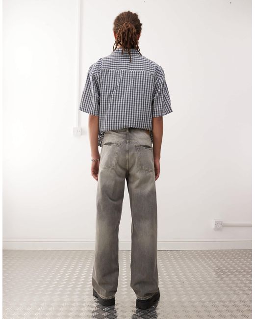 Galaxy - jean baggy droit - canyon délavé Weekday pour homme en coloris Gray