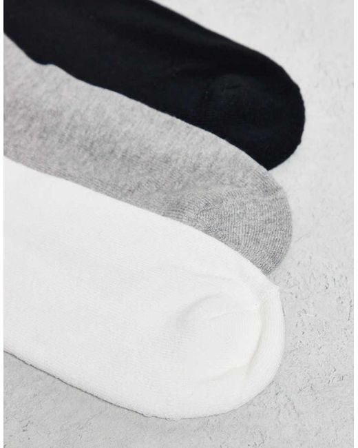 Adidas Originals Metallic Adicolor Trefoil 3 Pack Ankle Socks