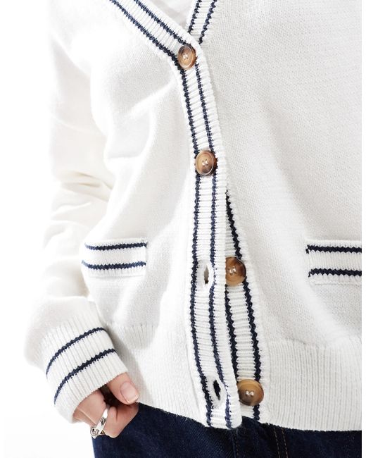Pimkie White – strickjacke