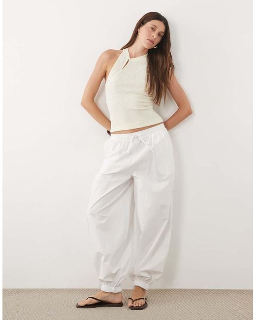 Mango Natural Knitted Button Detail Sleeveless Top