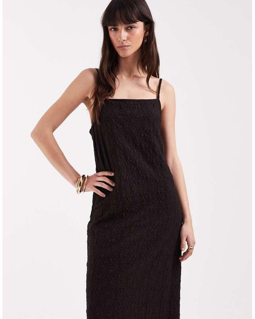 ASOS Black Lace Cami Slip Dress