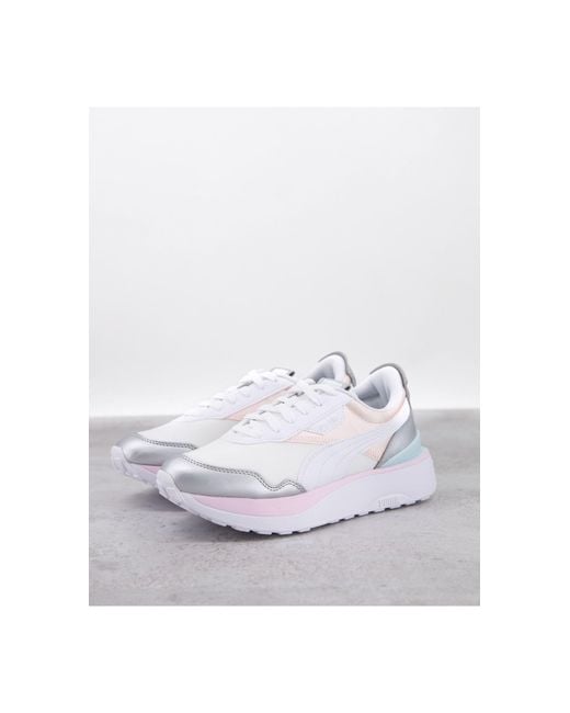 PUMA Pink Cruise Rider Metal Trainers