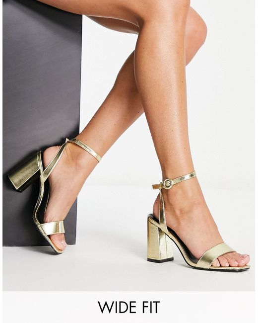 raid wink black square toe block heeled sandals
