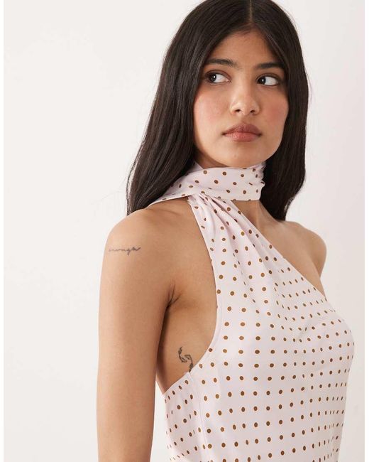 ASOS Pink Satin Scarf Mini Dress