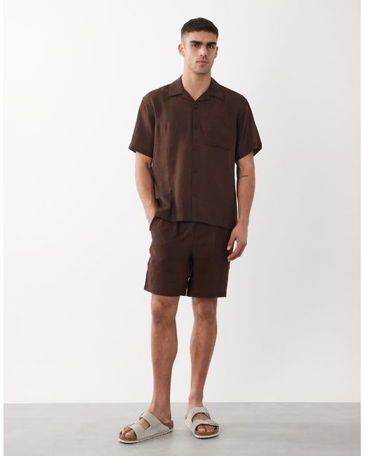 Camicia Comoda di Only & Sons in Brown da Uomo