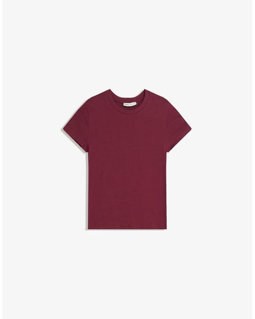 Bershka Blue Short Sleeve Crew Neck T-Shirt