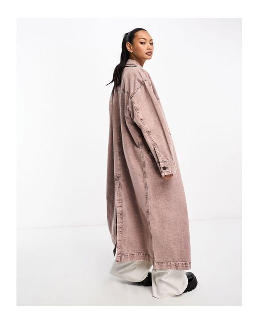 Oversized duster coat cheap