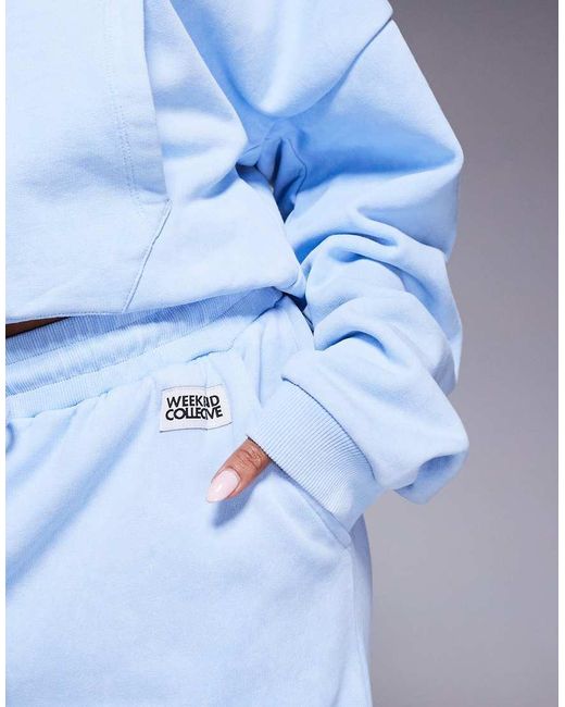 ASOS Blue Weekend Collective Co-ord Wide Leg jogger