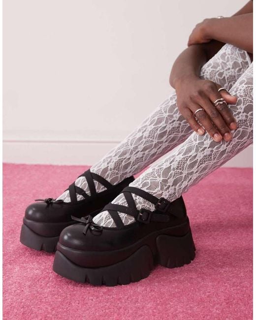 Koi Footwear Pink Koi Margot Monster Platform Mary Janes